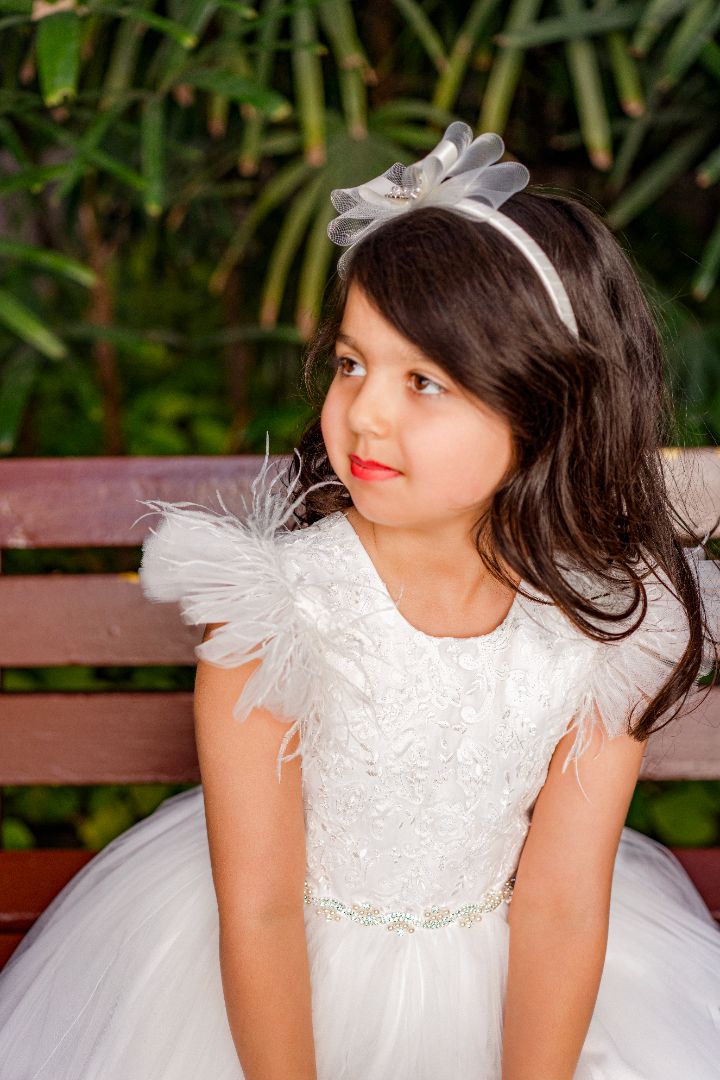 Hannah Organza Girls Dress | Luxe Kidz