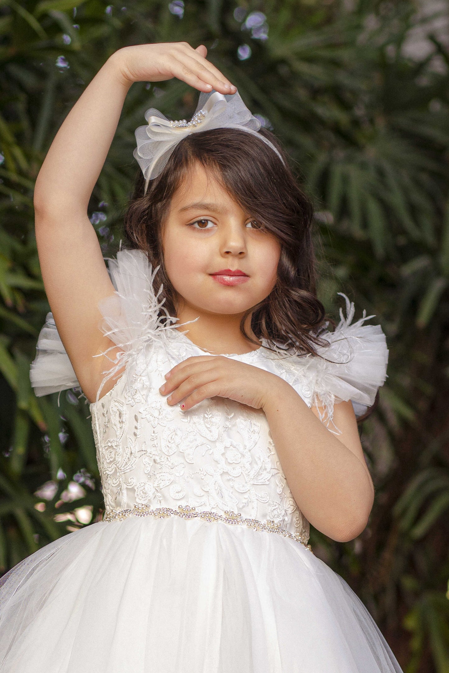 Hannah Organza Girls Dress | Luxe Kidz